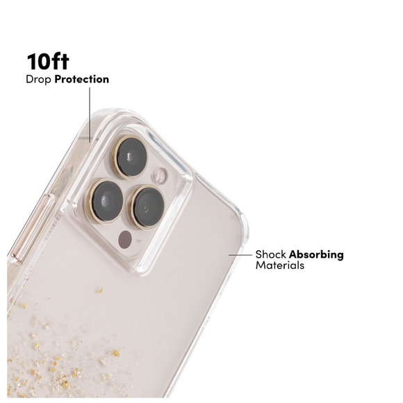 NWT Case-Mate iPhone 13 Pro Twinkle Ombre (Gold) Protective Case - Picture 8 of 10